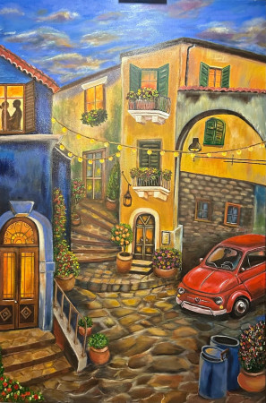 "Südliche Geborgenheit'_ 120 x 80 cm _ Acryl auf Leinwand